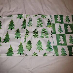 Set of 3 Christmas Tree Pillow Covers 16x16 Holiday Cushion Case Decor
